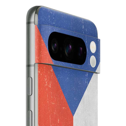 Czech Republic Flag Distressed Google Pixel 8 Pro Skin